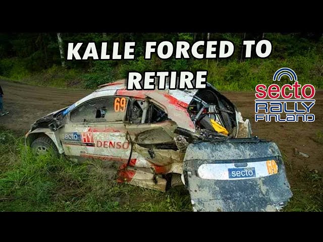 WRC Rally Finland 2023 | Kalle Rovanperä After Crash - Forced out of Rally