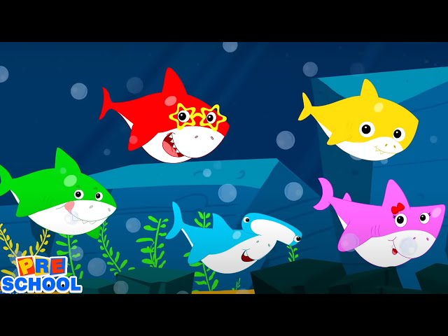 Five Hungry Sharks | Baby Shark Song | Baby Songs and Nursery Rhymes for Kids | Songs for Childrens