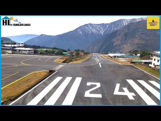 LUKLA AIRPORT LIVE FROM HIMALAYA LODGE