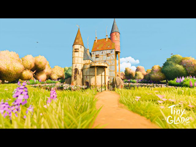 How to Make Simple Castle in Tiny Glade / Relaxing Gameplay