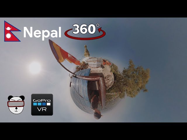 🌍 360° Monkey Temple | Kathmandu, Nepal 🇳🇵【GoPro VR Travel | 360 Video】