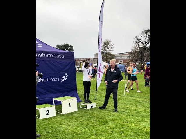 Laura Muir receives 2015 European Indoors bronze medal at Kirkcaldy #LindsaysXC