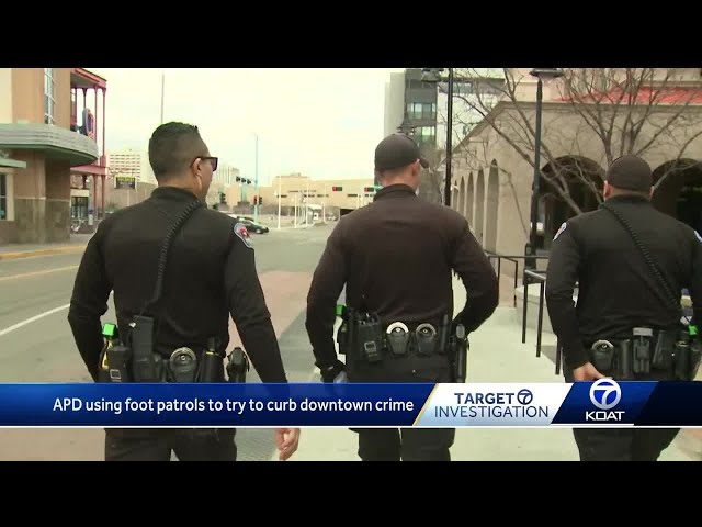 Are walking cops cleaning up downtown?