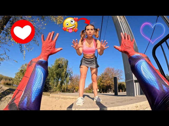 TOP 5 Spider-Man vs Fitness Girls (Parkour POV in Real Life)