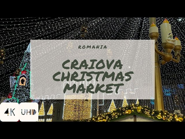 WalkIn CRAIOVA CHRISTMAS MARKET 2024 | ROMANIA | 4K HDR Walking Tour