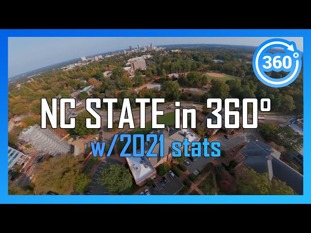 [2021] NC STATE in 360° - drone/driving campus tour