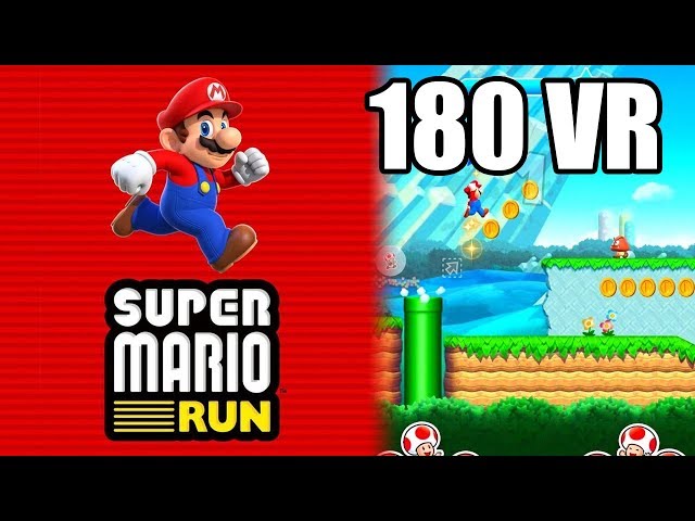 Playing Super Mario Run in 180 VR (Insta360 Evo)