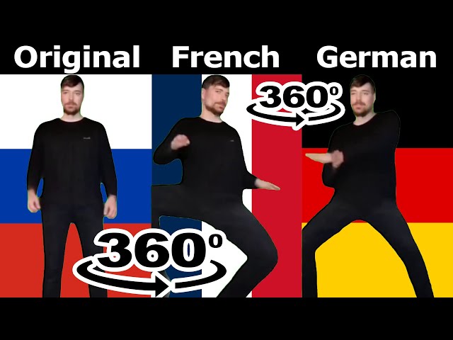 Mr Beast Rizz (Original vs French vs German Versions) 360º