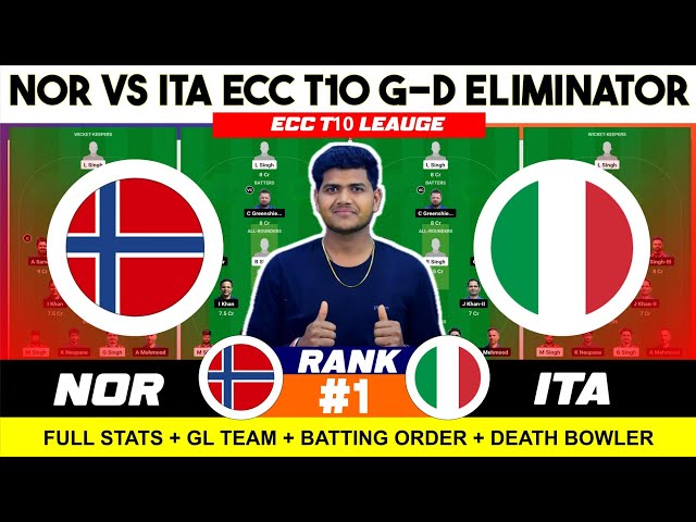 NOR vs ITA || NOR vs ITA Prediction || NOR VS ITA 11TH ECC INTL T10 GROUP D Match