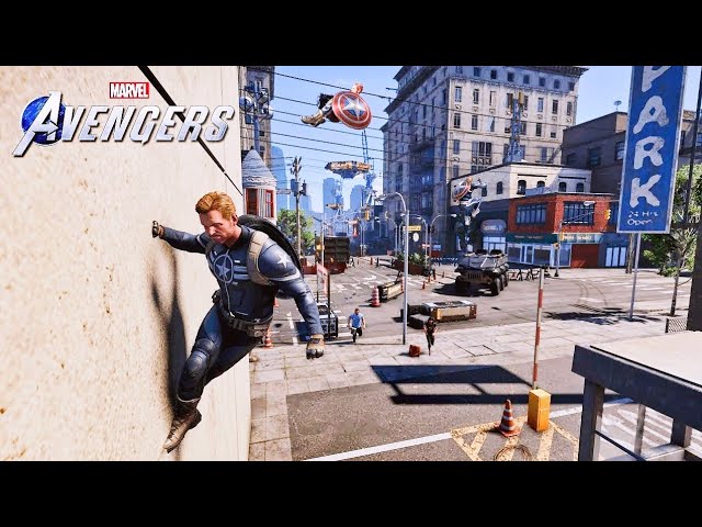 Captain America Parkour | Marvel's Avengers Game