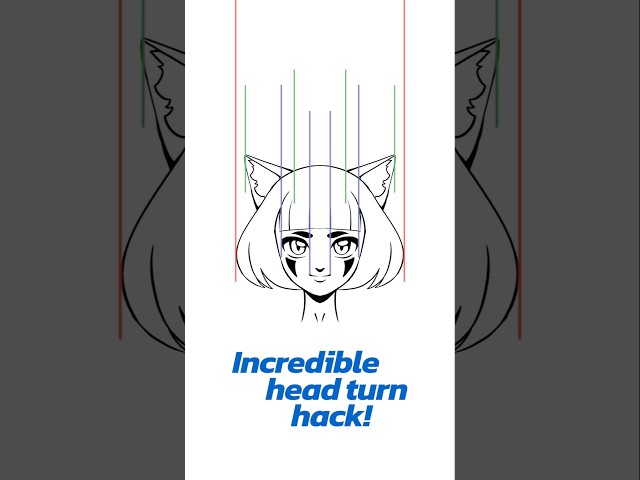 Improve animation head turns INSTANTLY. #animation #tutorial #art #anime