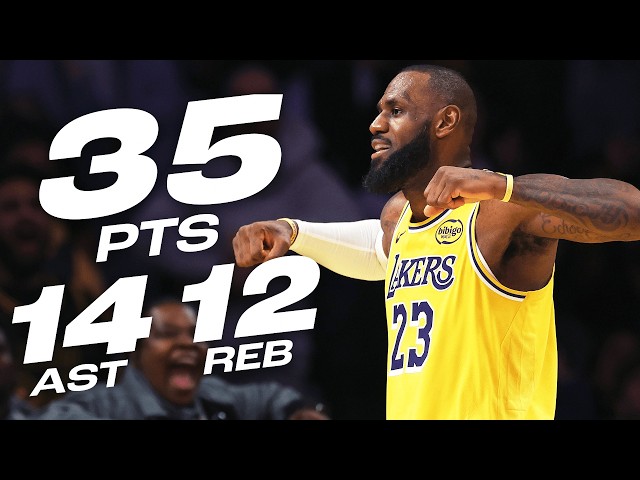 LeBron James' KINGLY TRIPLE-DOUBLE PERFORMANCE! 👑| November 13, 2024