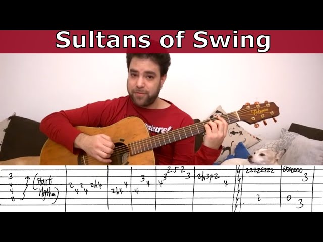 Fingerstyle Tutorial: Sultans of Swing - Guitar Lesson w/ TAB