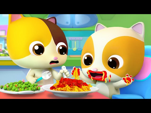 Naughty Kitten's Table Manners | Kids Good Habits | Safety Tips While Eating | BabyBus