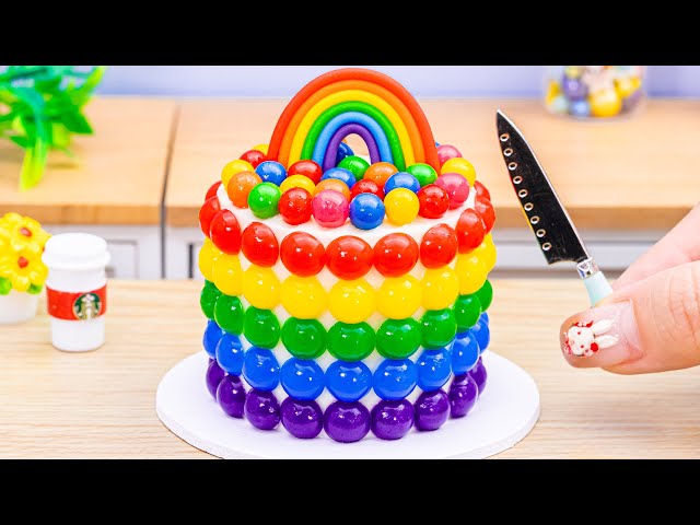 Amazing Miniature Colorful Rainbow Jelly Cakes🌈1000+ Satisfying Rainbow Chocolate Cake Decorating