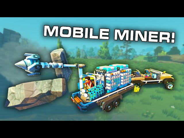 This Mining Trailer is Equipped for Maximum Resource Gathering! (Scrap Mechanic Survival Ep. 3)