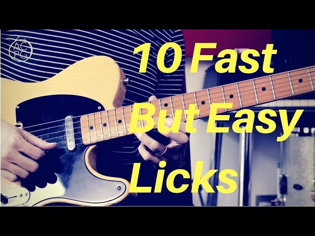 It's Easy to Play Fast | 10 Speedy but Simple Licks | Guitar Lesson