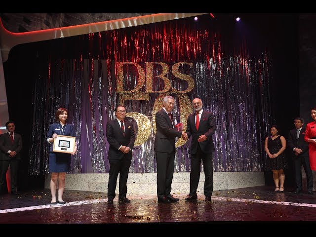 PM Lee Hsien Loong at "Sparks The Musical", held in conjunction with DBS Bank's 50th Anniversary