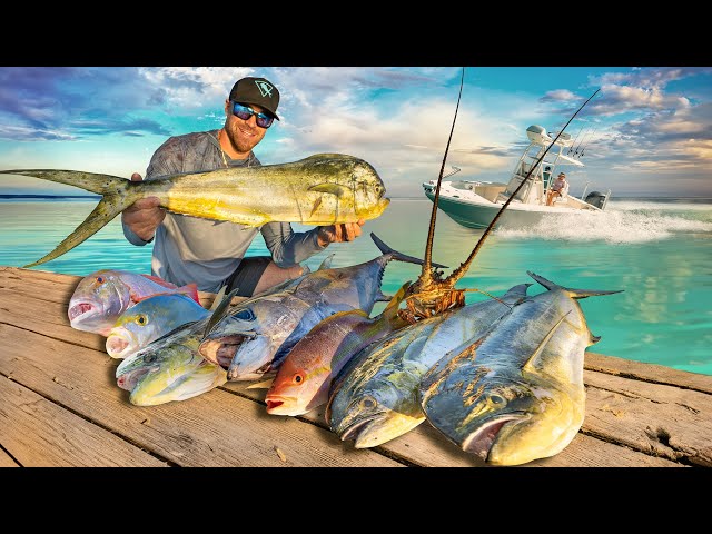 One Day, Every Prized Florida Keys Species | Lobster, Snapper, Grouper Mahi, Tuna, Bay Boat Frenzy