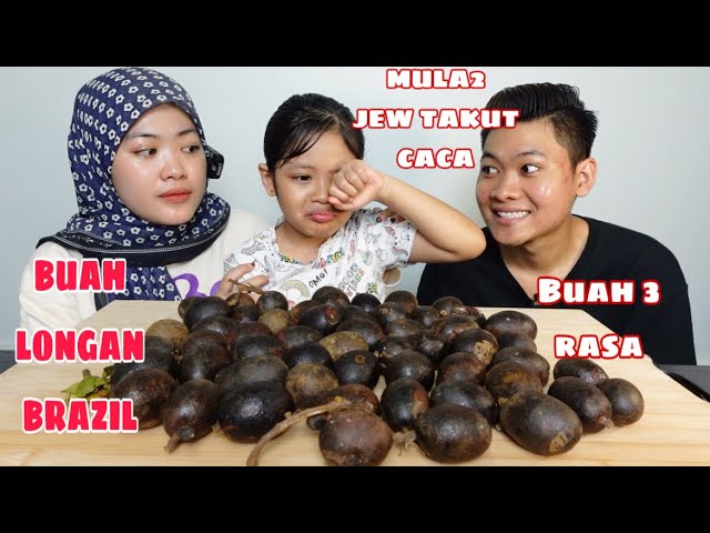 CACA TAKUT NAK MAKAN BUAH LONGAN BRAZIL/MATOA 😅‼️SAPE DAH PERNAH RASA