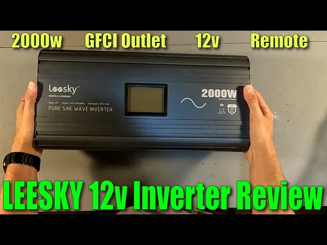 LEESKY 12v Off Grid Inverter with built in GFCI Outlet!  Let's check it out!