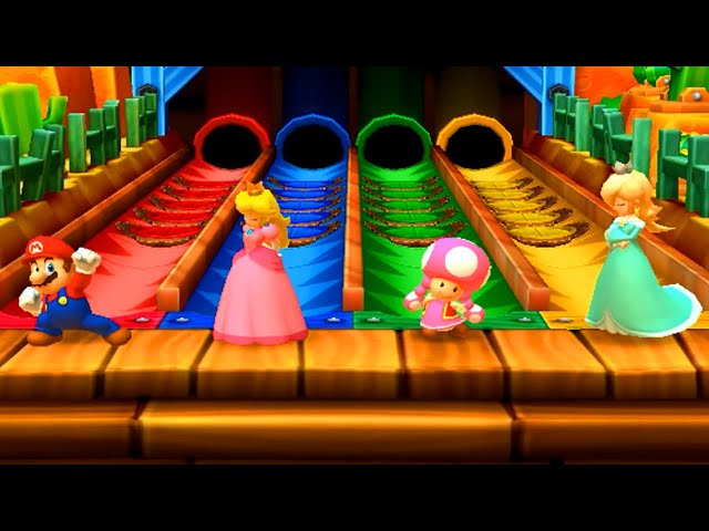 Mario Party Star Rush Minigames - Mario Vs Peach Vs Toadette Vs Rosalina (Master Difficulty)