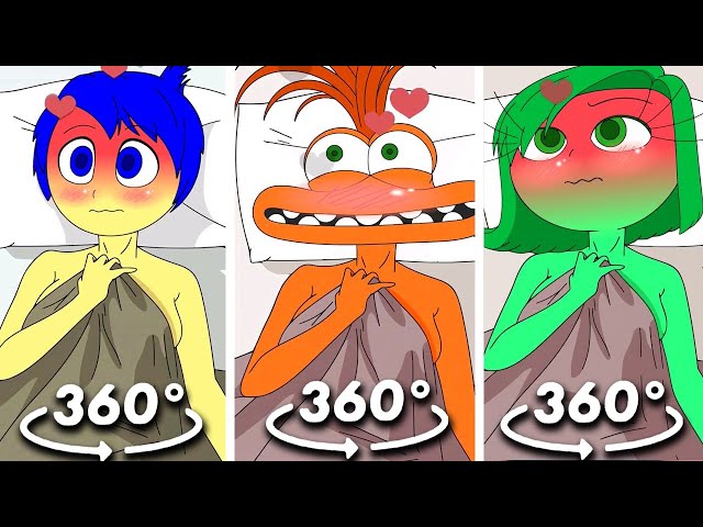 360º VR Joy, Anxiety, Disgust x Fear Part 2 / Inside out 2 parody