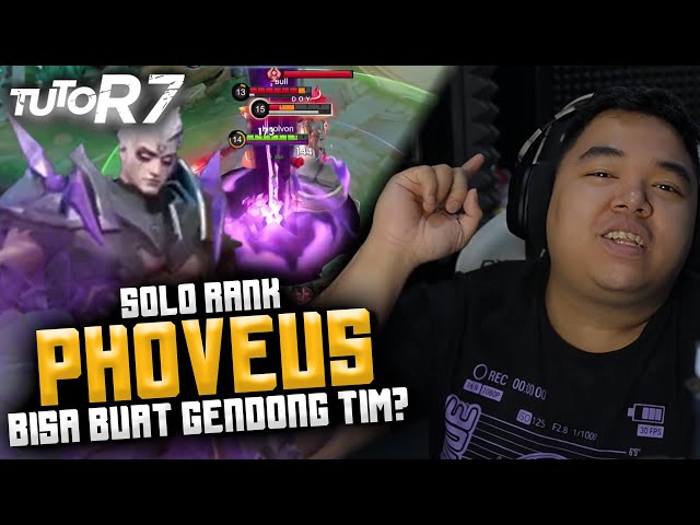 #TUTOR7 PHOVEUS SOLO RANK DENGAN BUILD DAMAGE | COUNTER TERBAIK HERO-HERO DASH #mlbbidcreator