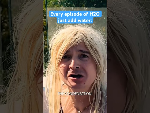 Or nor… THE CONDENSATION #shorts #h2ojustaddwater #h2o #mermaid #aussie #australian