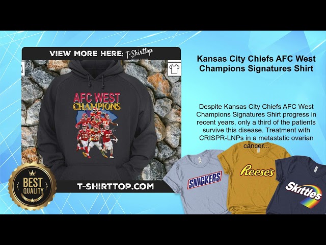 Kansas City Chiefs AFC West Champions Signatures Shirt