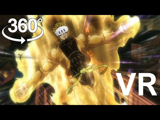 DIO's 'The World' and  Road Roller Attack in 360° VR | 4K | Immersive Jojo Experience