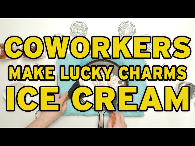 CoWorkers Make Lucky Charms Ice Cream