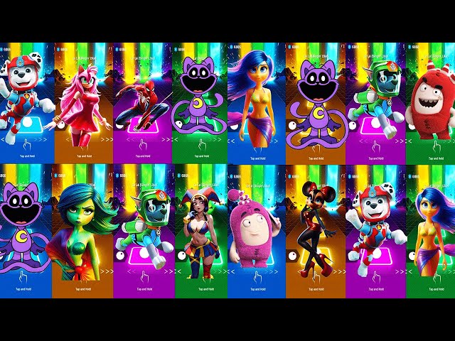 Poppy playtime chapter 3 CatNap vs Inside out 2 vs  McQueen VS Pomni   tileshop  1211+