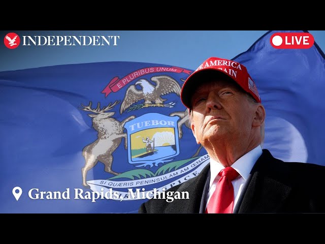 Live: Trump campaigns in Grand Rapids, Michigan