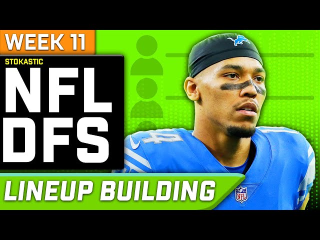 Week 11 NFL DFS: Single Lineup Sim Building | NFL DFS Strategy