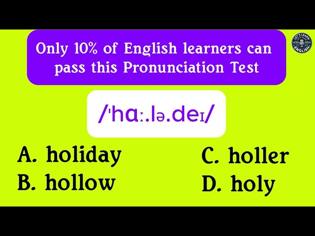 International Phonetic Alphabet || IPA || English Pronunciation Test || Improve Your English Skills