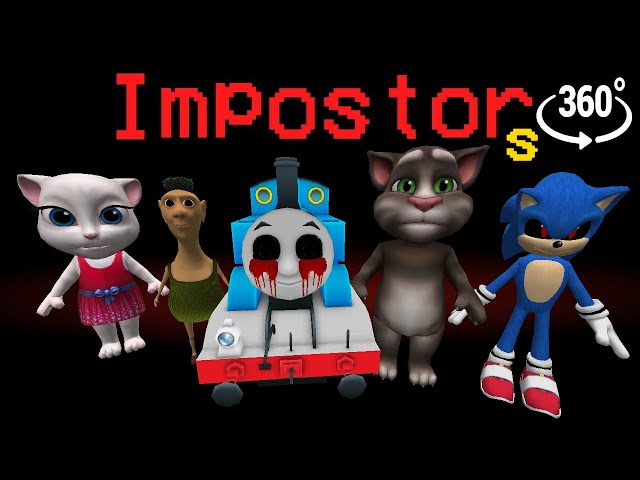 If HAMOOD, SONIC, TOM, ANGELA, THOMAS and OTHERS were the Impostors 🚀 Among Us Minecraft 360°