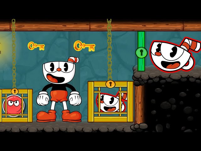 Cuphead vs Red Ball 4 Boss