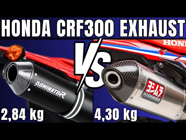 Honda CRF300: Yoshimura RS-4 VS Dominator MX2 Exhaust Battle