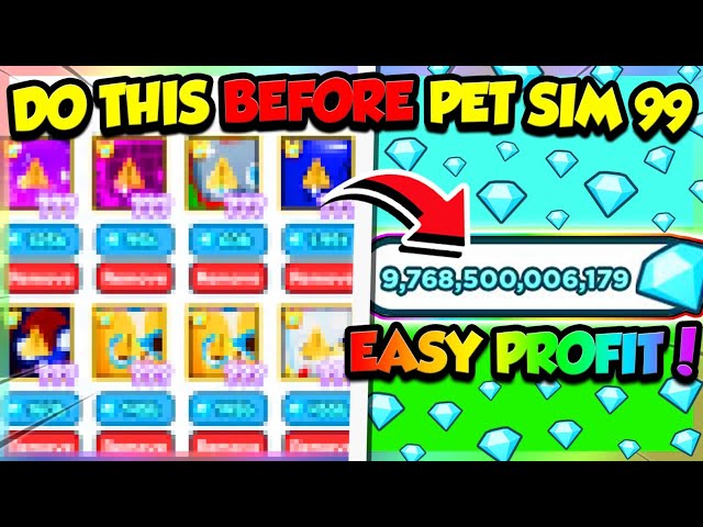 How To *GET RICH* Before PET SIMULATOR 99!! (Roblox)