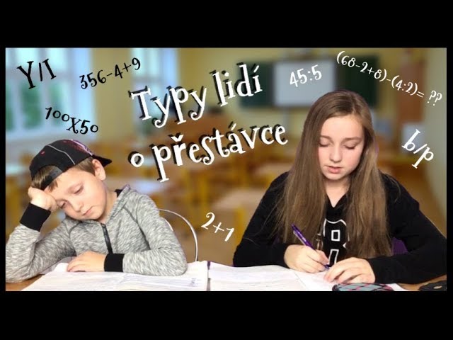 Typy lidí o přestávce / sketch