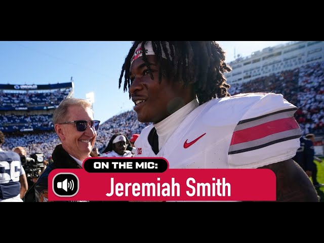 Ohio State's Jeremiah Smith explains his dropped catch vs. Penn State, breaking Cris Carter's record