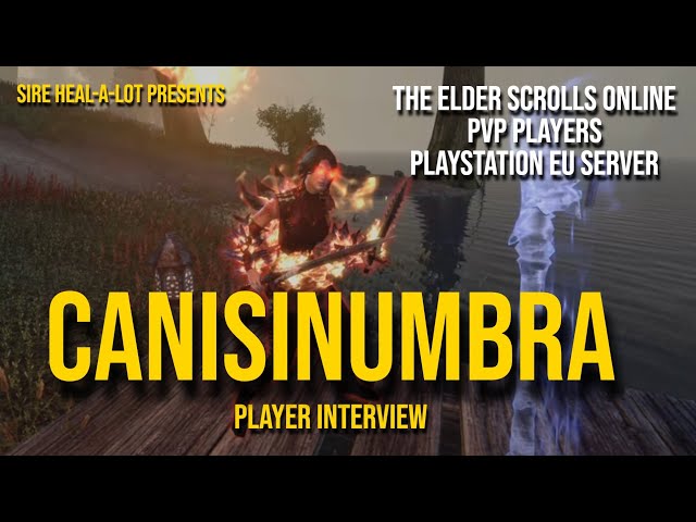 ESO PvP Players INTERVIEW  ! Canisinumbra ! The Elder Scrolls Online PvP