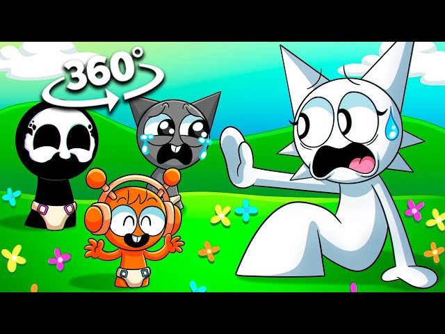 360º VR SPRUNKI BUT THEY ARE BABIES!? Incredibox Sprunki Animation