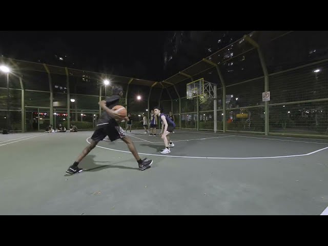 Cagers VS outsiders 2 - Punggol Cage basketball casual game play VR180