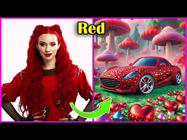 DESCENDANTS: THE RISE OF RED Characters And Their Favorite CARS