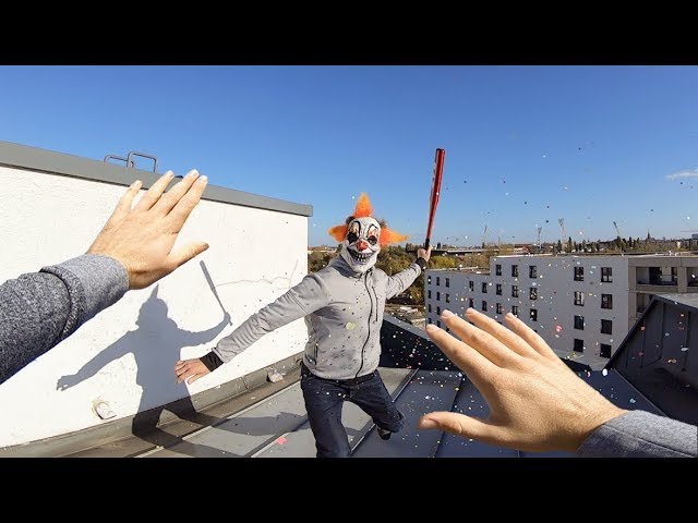 Horror Clowns VS Parkour POV | Creepy Halloween Chase II