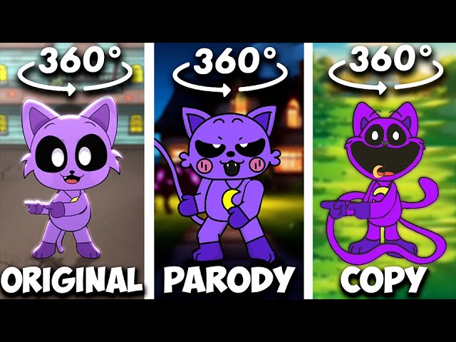 360° VR CATNAP POKEDANCE Original vs Parody vs Copy