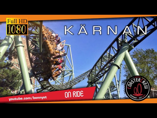 Der Schwur des KÄRNAN Roller Coaster @ Hansa Park | on-ride POV first row | Achterbahn Karnan