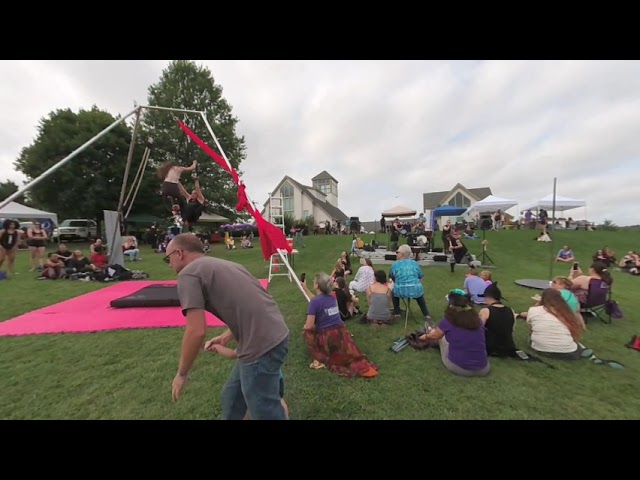 Kindred Crow and Luna Aerial at Pagan Pride Day (Video 01) 3D 180 VR